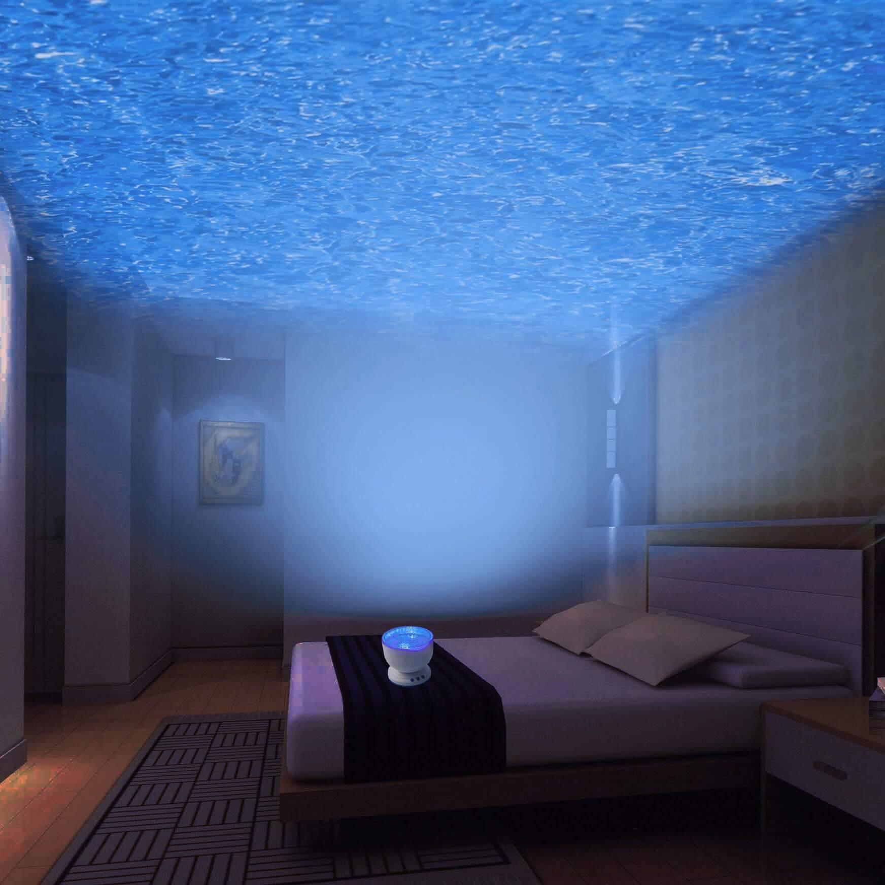 Ocean Waves Projector Lamp with Built-in Speaker - Geovelle