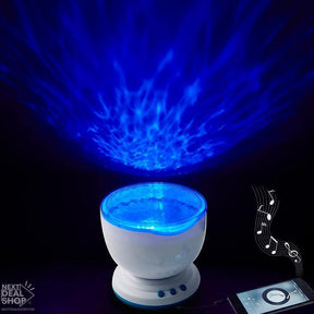 Ocean Waves Projector Lamp with Built-in Speaker - Geovelle