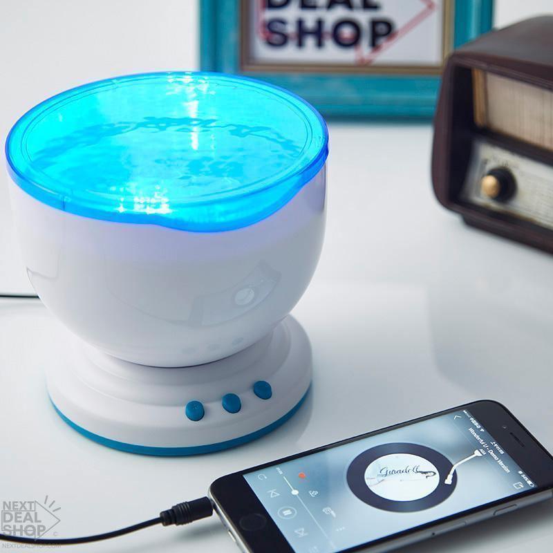 Ocean Waves Projector Lamp with Built-in Speaker - Geovelle