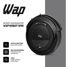 Wap Robot W90 Vacuum Cleaner Robot 3 Cleaning Modes Fw009026 - Geovelle