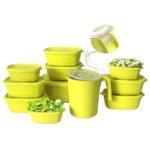 Plastic Pot and Jar Kit Containers 11 Pieces - Geovelle