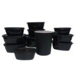 Plastic Pot and Jar Kit Containers 11 Pieces - Geovelle