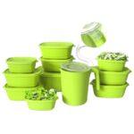 Plastic Pot and Jar Kit Containers 11 Pieces - Geovelle