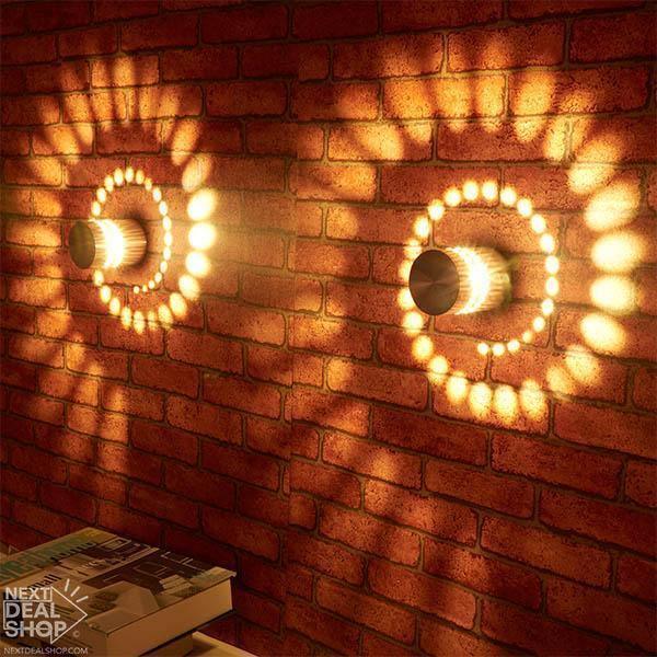 2 Pieces of Decorative Spiral Wall Lights - Geovelle