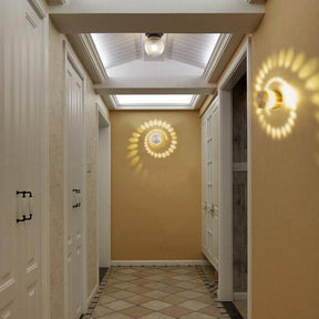 2 Pieces of Decorative Spiral Wall Lights - Geovelle